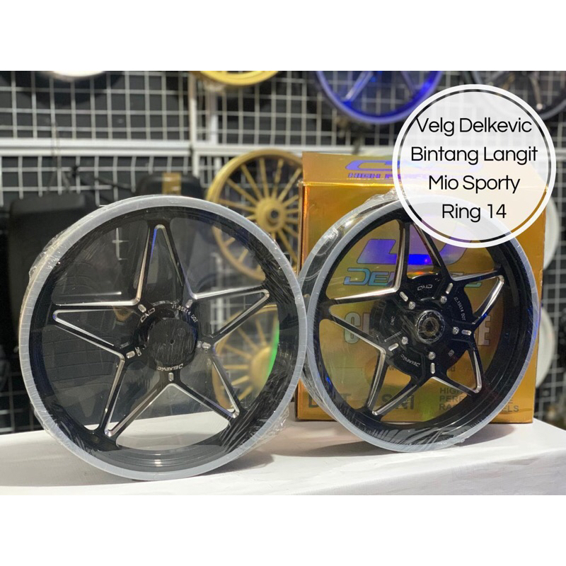 VELG DELKEVIC BINTANG LAUT MIO SPORTY RING 14 HITAM