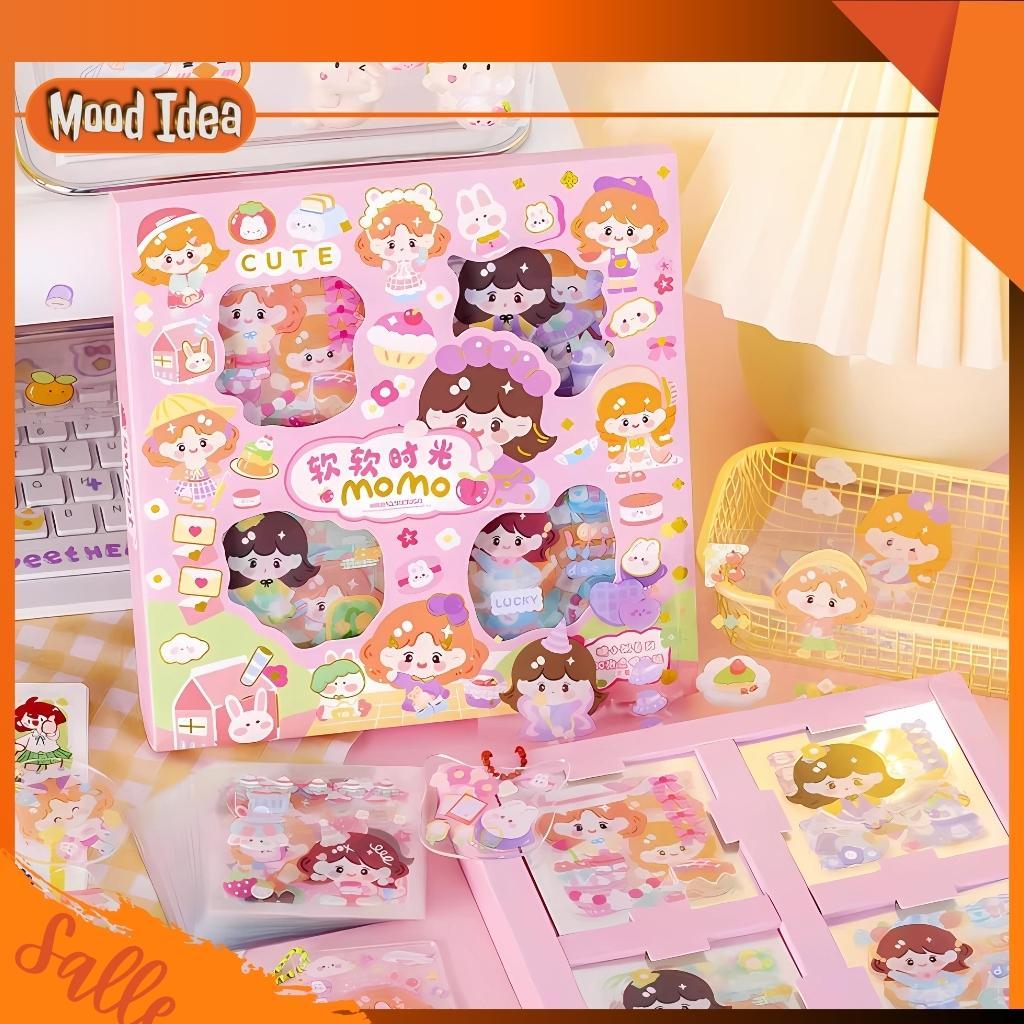 

(MI) Stiker 100 Lembar Kuromi Sanrio Melody Motif Kartun Warna Warni Bahan PVC Untuk Scrapbook Laptop Botol