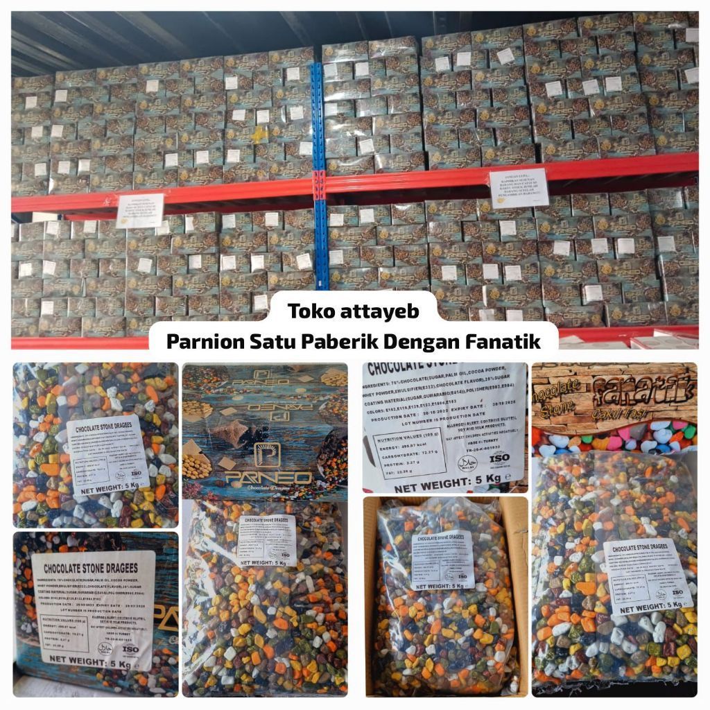 

Coklat Kerikil Fanatik 5kg Kemasan Original Turkey Chocolate Cokelat Fanatik turki Baru Exp 2026)