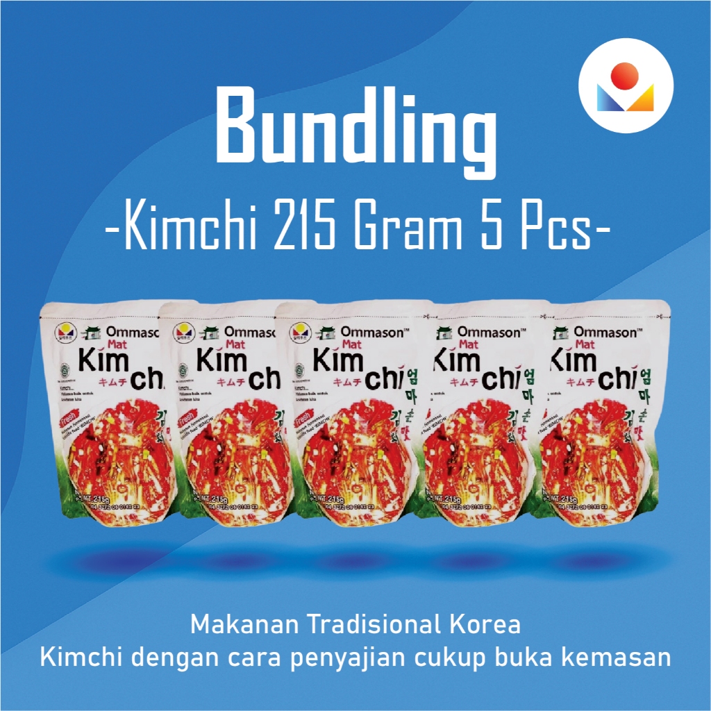 

PROMO BUNDLING 5 PCS | Ommason - Kimchi Makanan Khas Korea 215gram
