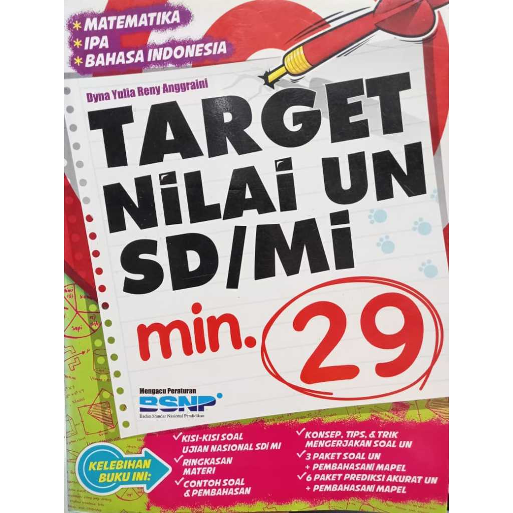 BUKU TARGET NILAI UN SD/MI MIN 29