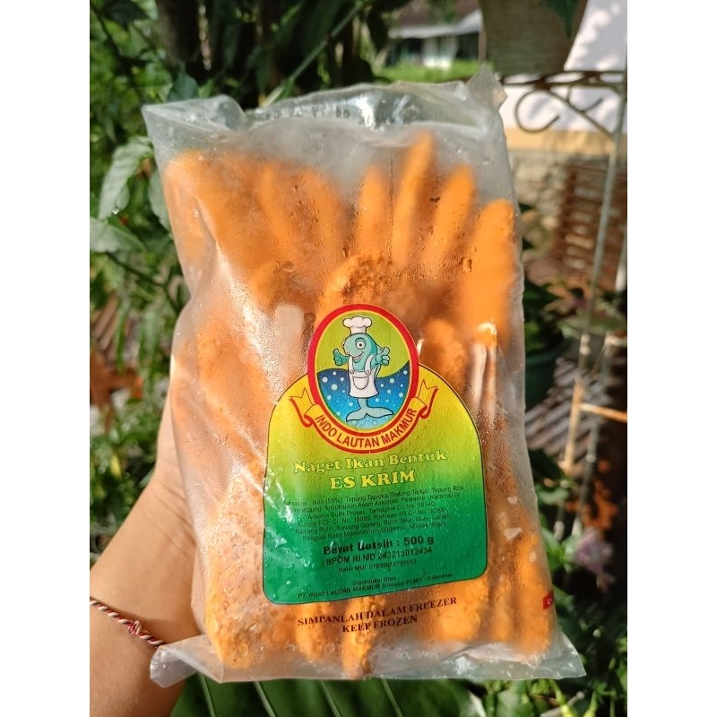 

ILM Naget Ikan Stik Bentuk Eskrim/ ILM Frozen Food Olahan Ikan 500 gr isi 20