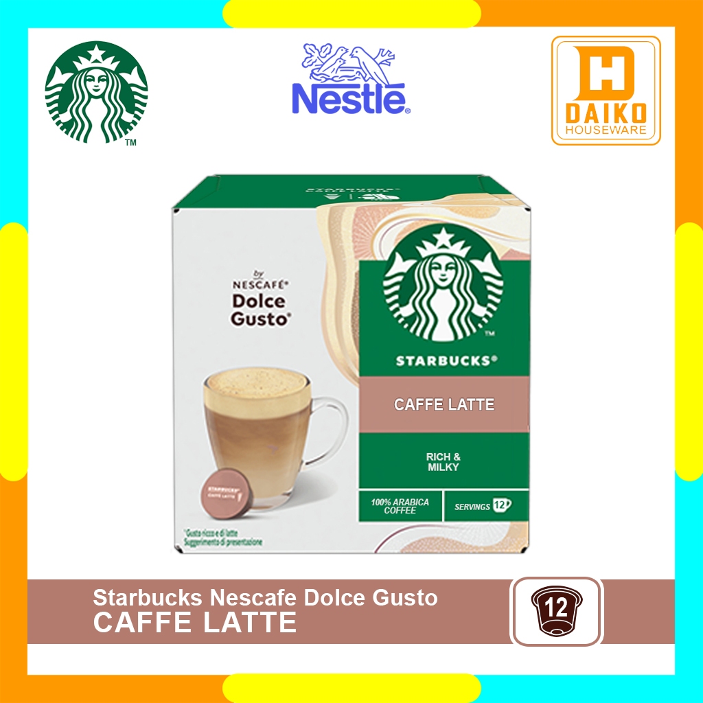 

Starbucks Caffe Latte By Nescafe Dolce Gusto Coffe Capsule Original