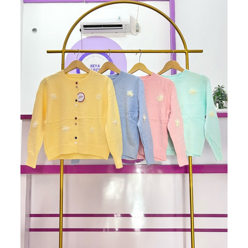 CARDIGAN KNIT IMPORT/CARDIGAN BUNGA IMPORT
