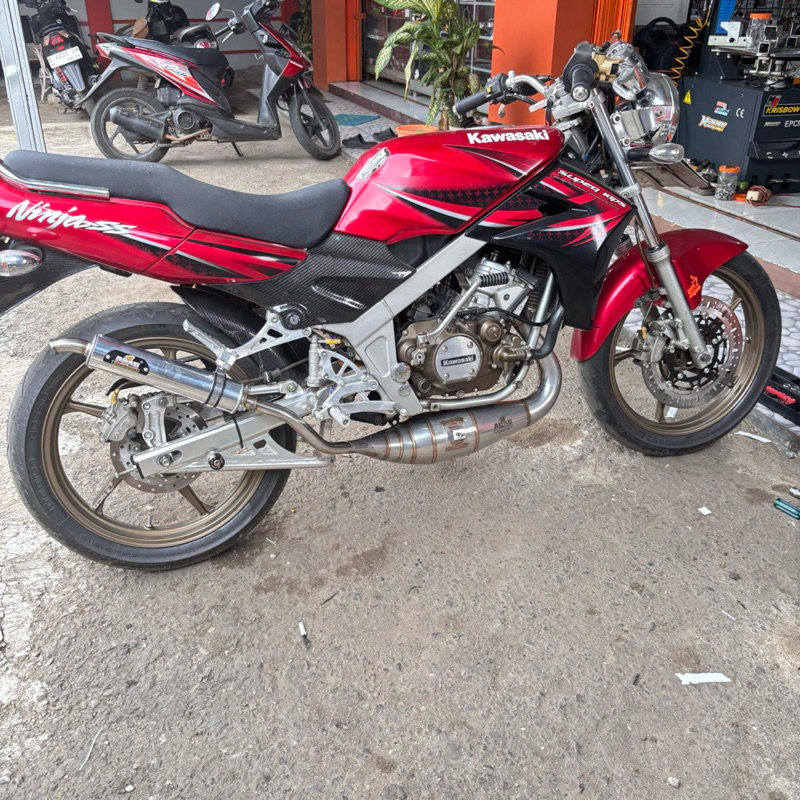 knalpot ahau ninja r ss rr big volume leher press cobra 40 41 mm original