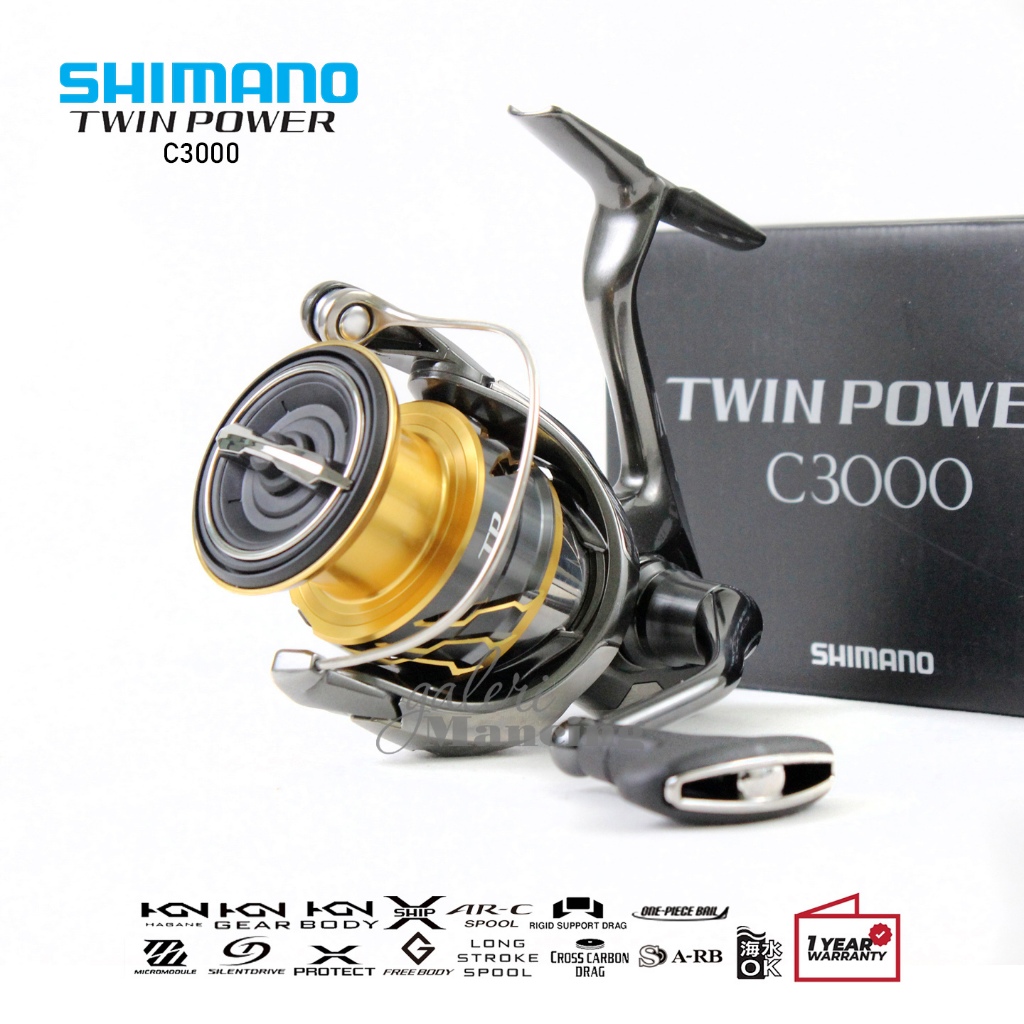 REEL SHIMANO TWIN POWER 2020 FD - 1000 - 2500SHG - C3000 - 4000PG - 4000XG