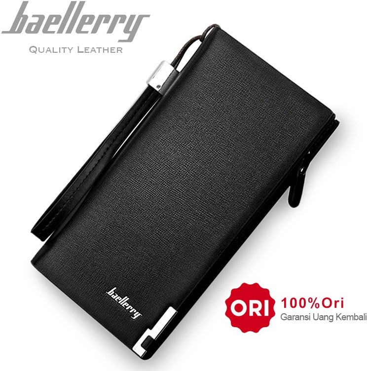KODE A66O BAELLERRY SW2 Dompet Pria Wanita Panjang Bahan PU Leather Premium BAEOS