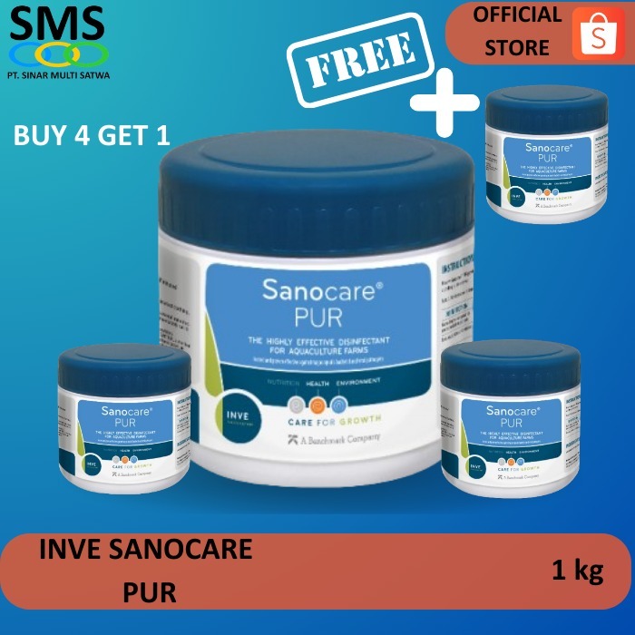 [BUY 4 GET 1] Sanocare PUR INVE / Desinfektan Tambak Udang
