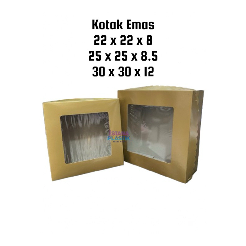 

Kotak Kue Emas ( 10 lembar )