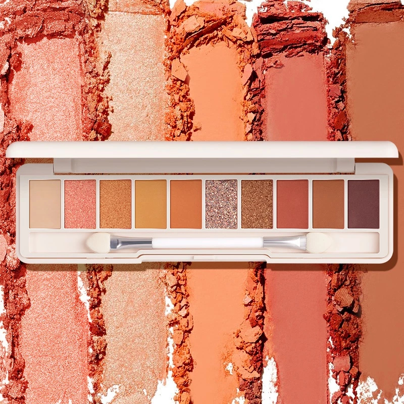 NHIASHOP-FOCALLURE 10 Warna Glitter Eyeshadow palette