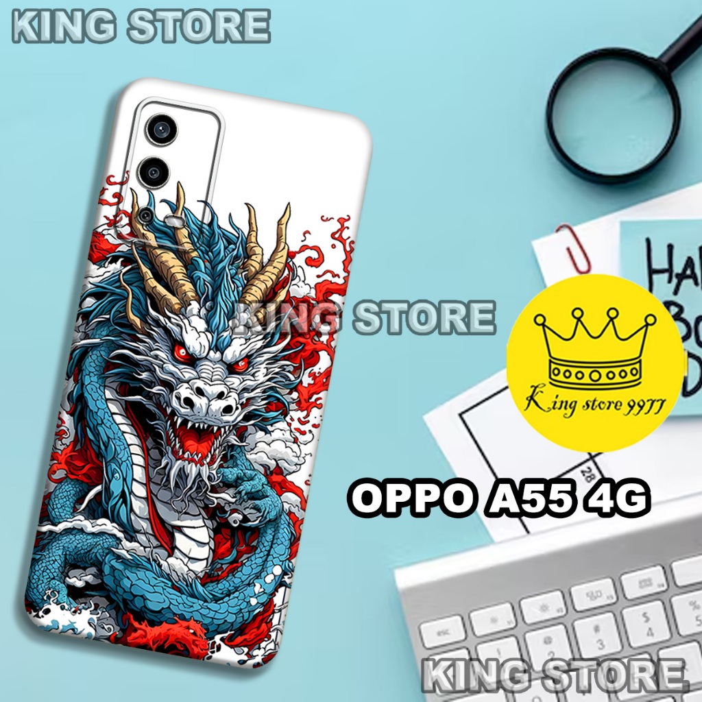 (KS25)  Softcase karet untuk OPPO A55 Motif gambar karakter Cowok/casing OPPO A55 terbaru/kesing hp/
