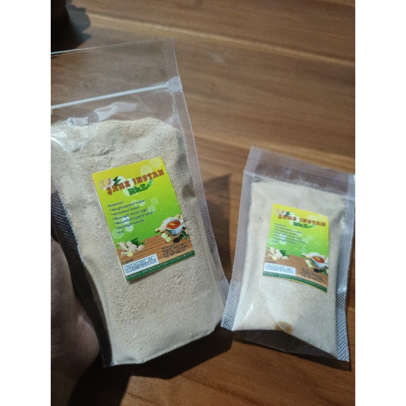 

Bubuk Jahe ramuan jamu herbal alami kemasan instan
