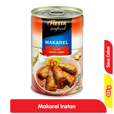 

Fiesta Seafood Makarel Saus Cabai 425 Gr 425Gr Kaleng