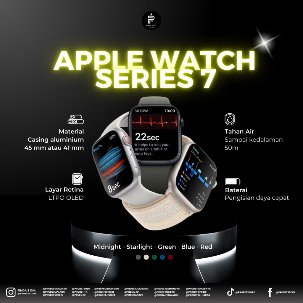 APPLE WATCH SERIES 7 41MM/45MM SECOND LIKE NEW