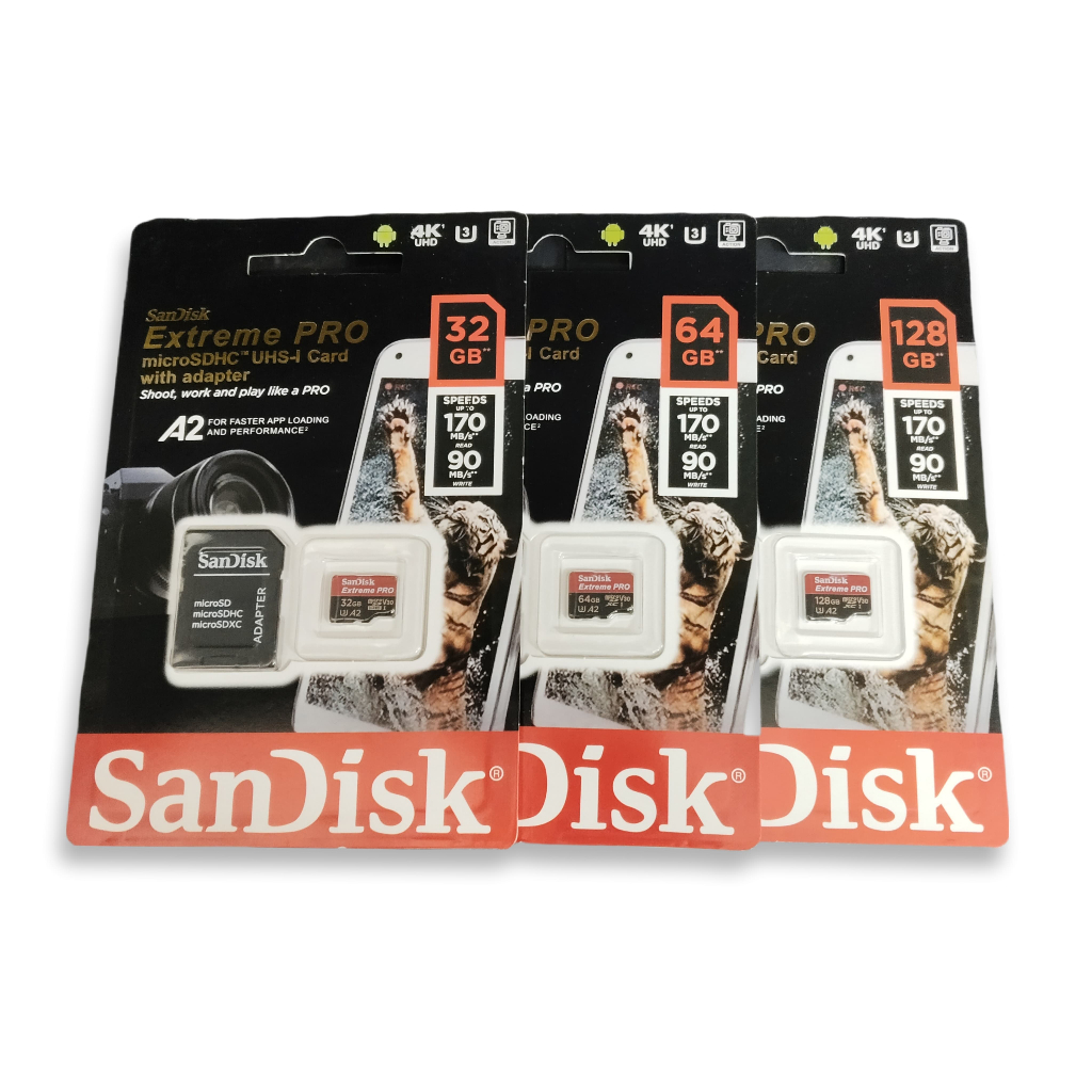 Memory Card Micro SD Card SanDisk 32GB / 64GB / 128GB + Adaptor Micro SD MEMORI 2 CARD