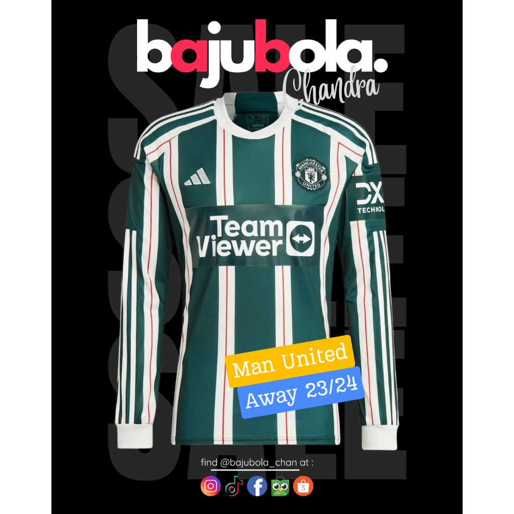 Manchester United Away Long Sleeve Jersey 2023/24