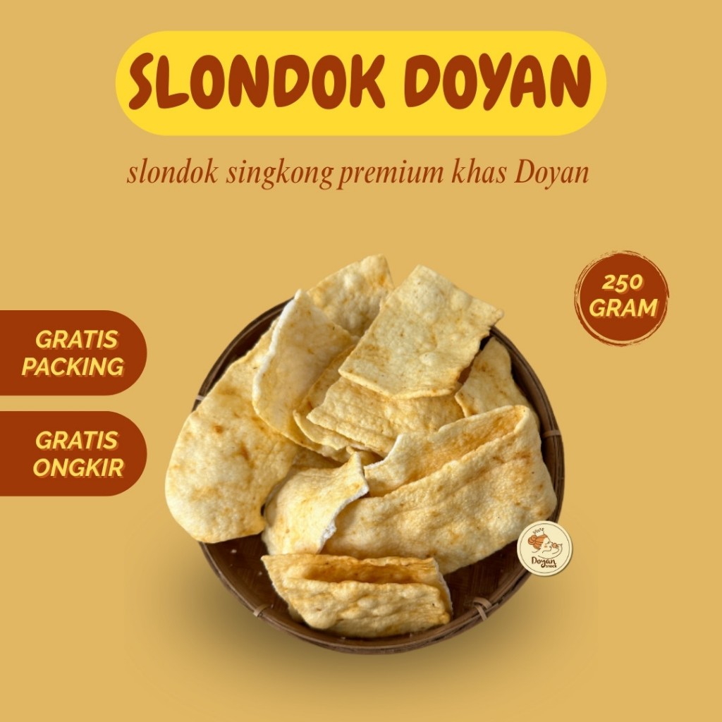 

SLONDOK DOYAN 250GR / SLONDOK SINGKONG PREMIUM