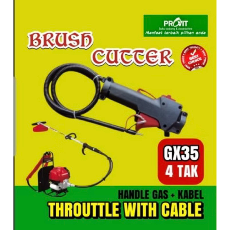 GX35/BG435-handel gas/ gagang gas komplit mesin potong rumput 4 tak Honda