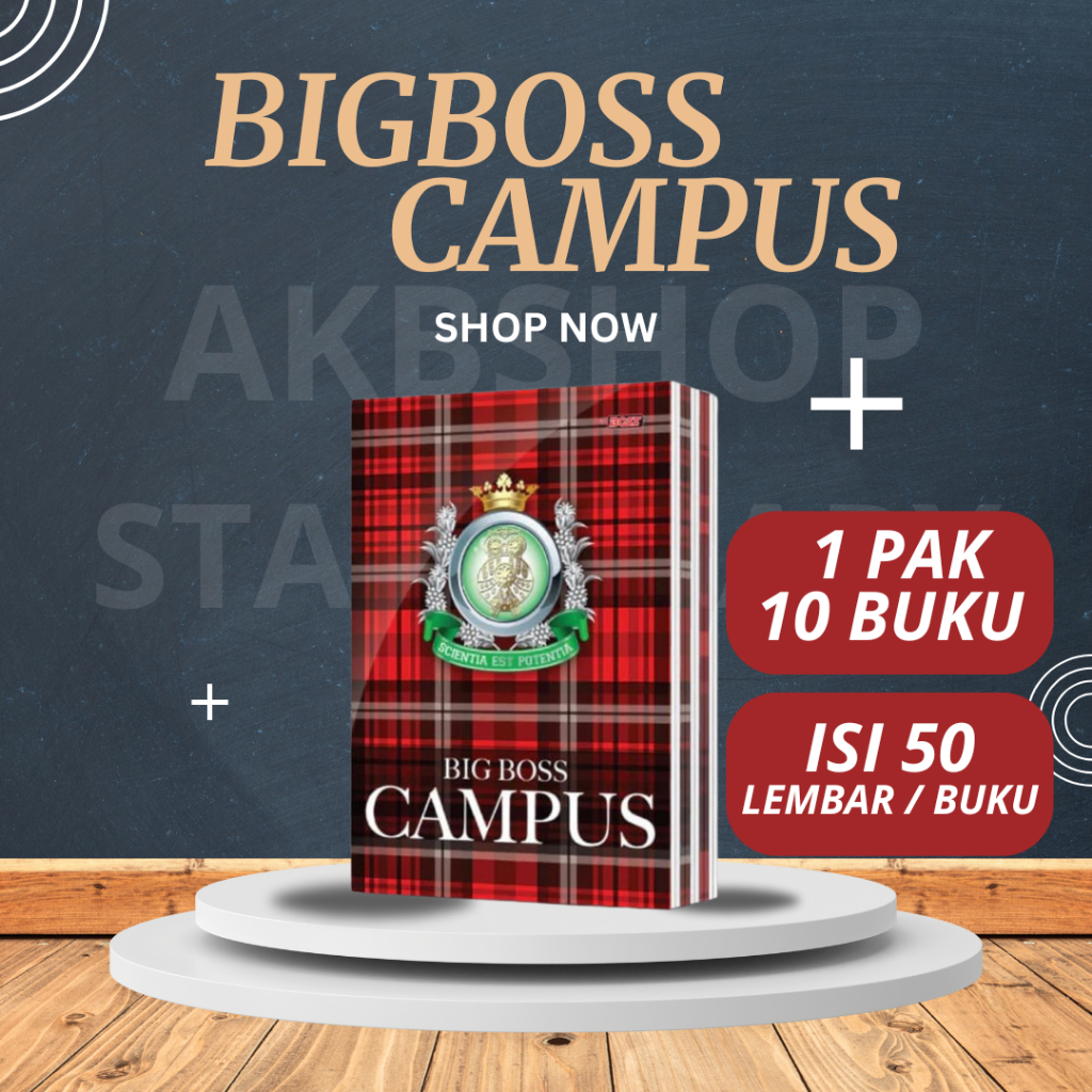 

PROMO BACK TO SCHOOL ORIGINAL BUKU TULIS BIGBOSS CAMPUS 50 LEMBAR 1 PACK ISI 10 PCS TERMURAH