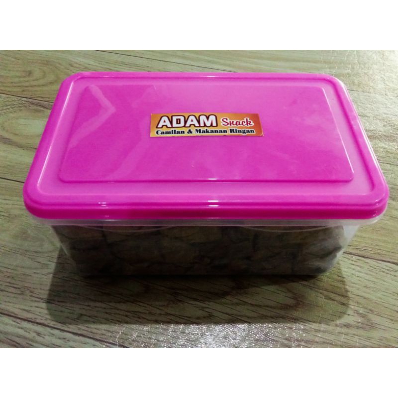 

TAPE KETAN KHAS CIREBON/KUNINGAN Adam Snack Kemasan Tupperware isi 60 pcs + Dus & Buble Wrap