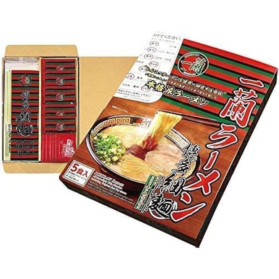 

Ichiran Ramen isi 5 | ICHIRAN Ramen Hakata-style Thin Straight Noodles Original Spicy Red Seasoning