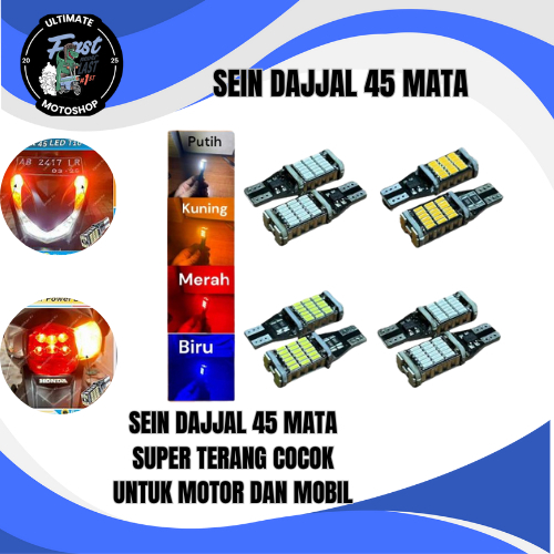 LAMPU Sen Sein Dajjal 30Mata Led Sen Dajjal 30Mata Led T10 Super Terang MV55