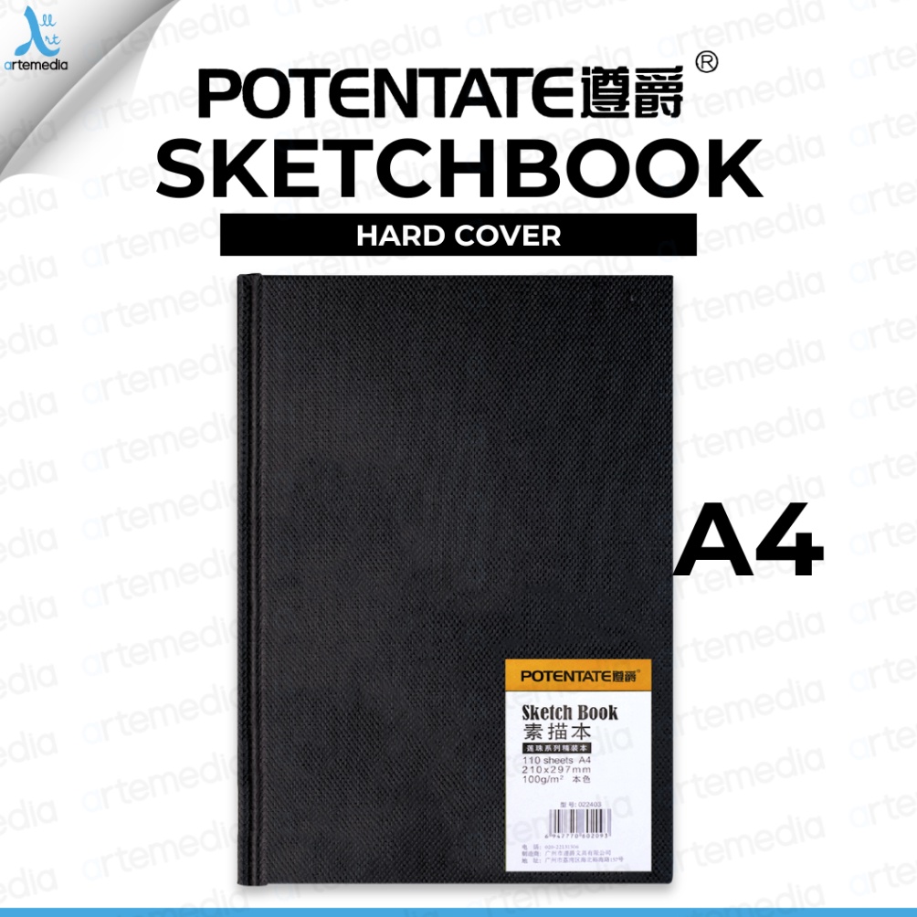 

KODE J69F Potentate Sketchbook A4 Hard Cover Stitch Bound Buku Sketsa