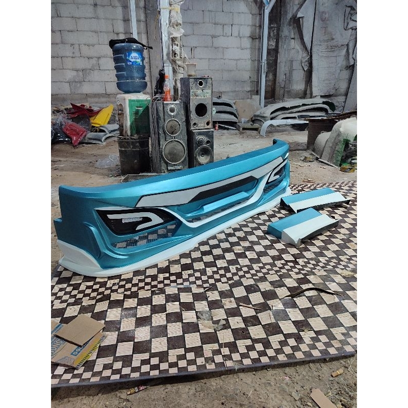 Bemper patriot+ lampu truk Dyna