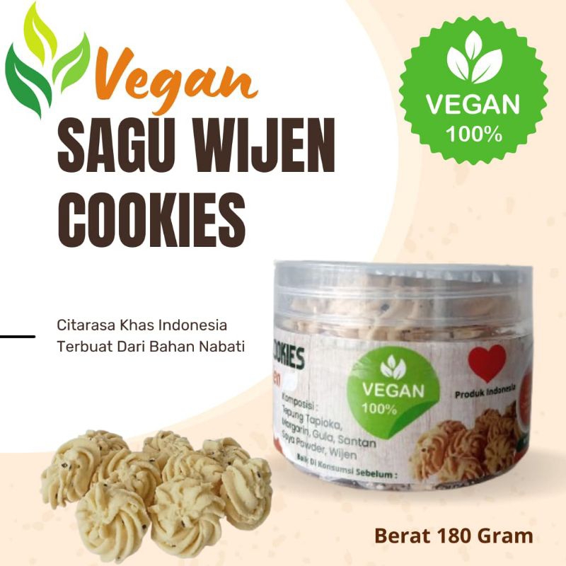

Vegan Cookies Sagu Wijen 180 gram