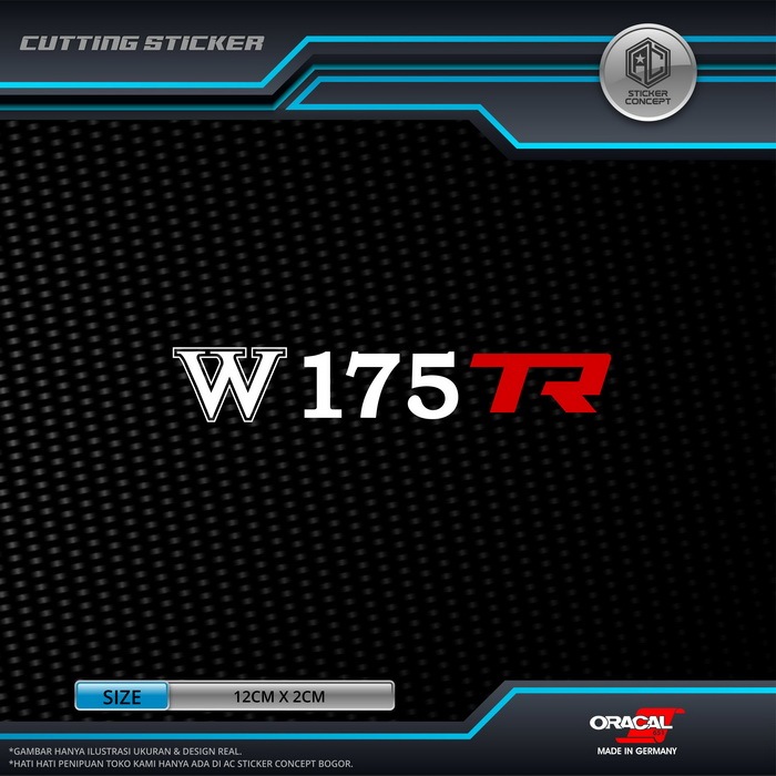 Sticker Cutting Kawasaki W175TR w175tr Stiker Body Motor