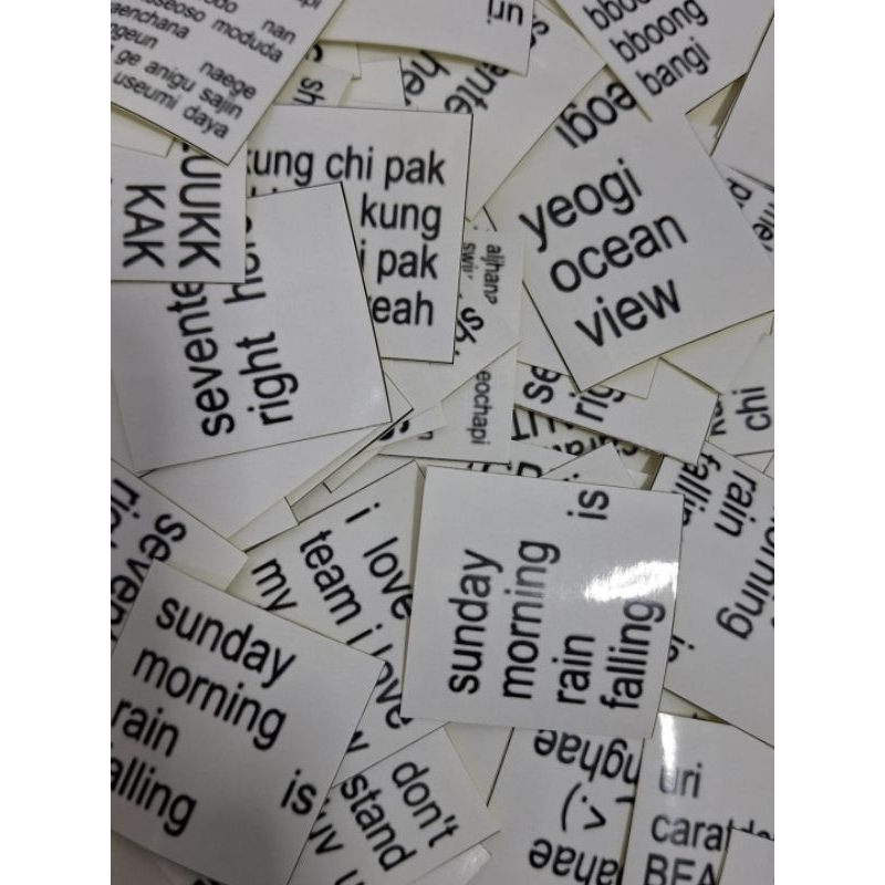 

seventeen brainrot glossy stickers