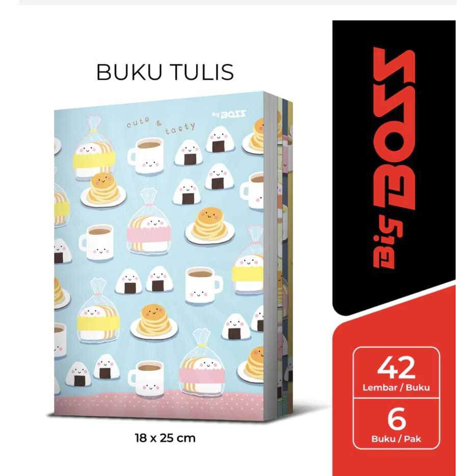 

BIG BOSS BUKU TULIS 42 LEMBAR -1 PAK ISI 6 BUKU