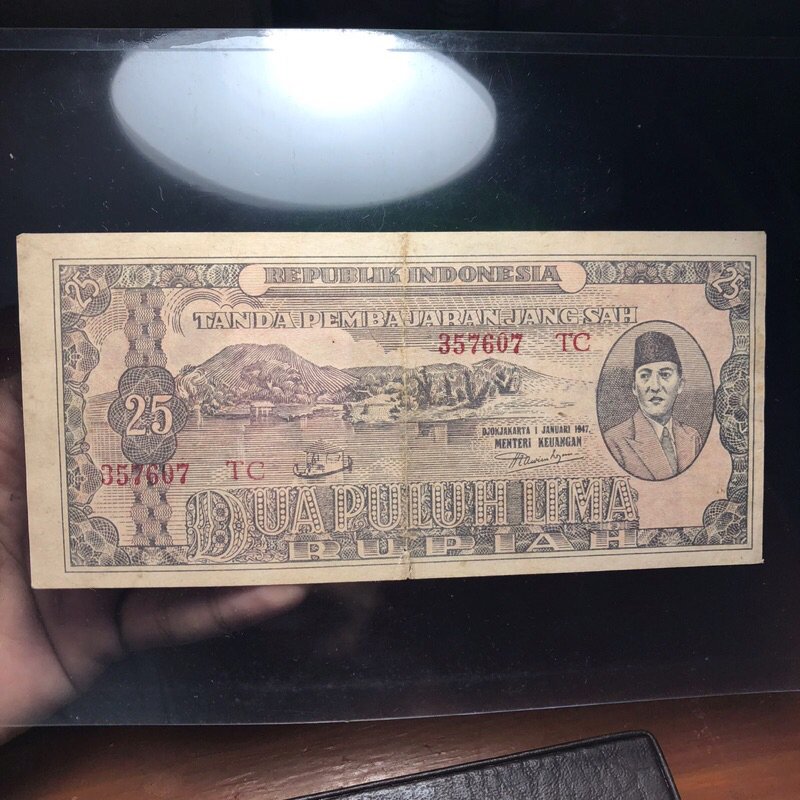 Uang Kuno 25 Seri Ori Asli 1947