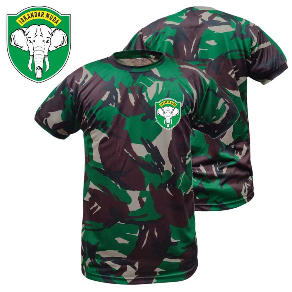Kaos Loreng Kodam IM Iskandar Muda - Gaya Kasual yang Nyaman dan Berkarakter