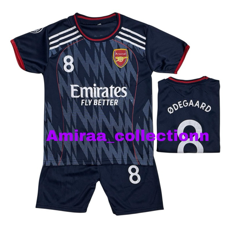 SETELAN BAJU BOLA ANAK TERBARU  SET BAJU BOLA ANAK LAKI LAKI TERMURAH ARSENAL TOSKA