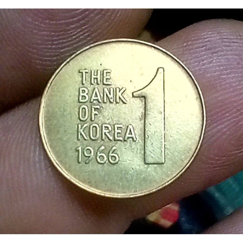 Koin 1 Won Korea Selatan 1766 Rare