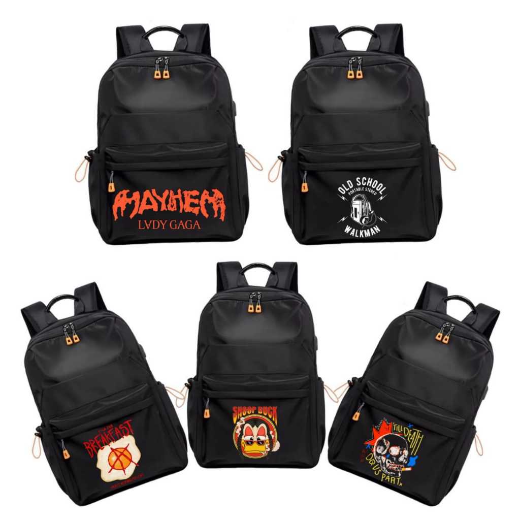 Dhoskie Tas Ransel Waterproof Vintage Unisex All Age Pria Wanita New Bag Mayhem