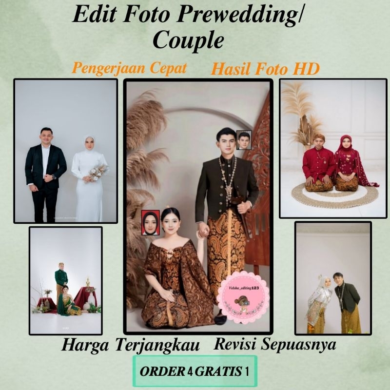 EDIT FOTO COUPLE/PREWEDDING STUDIO SOFT FILE