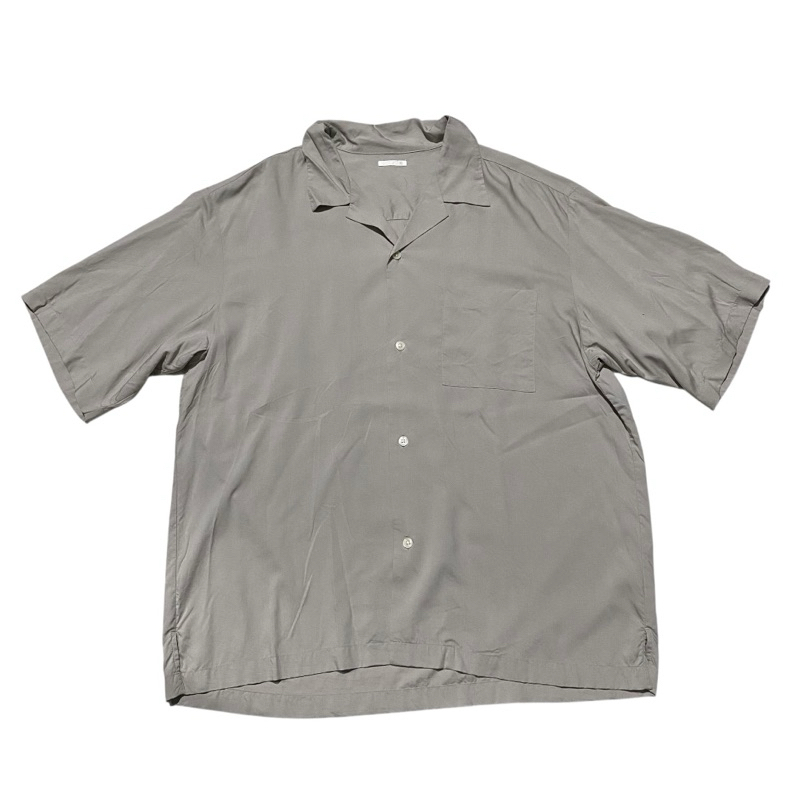 GU open collar rayon shirt