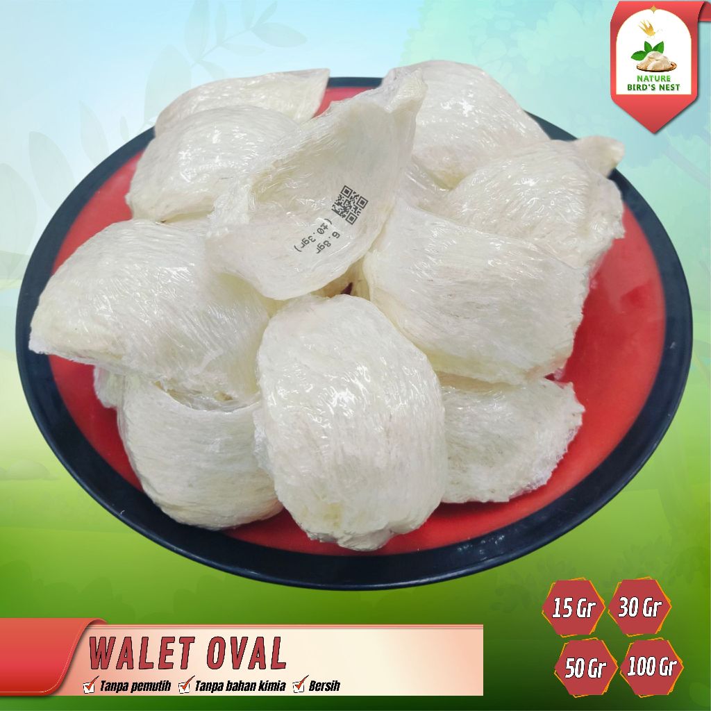 

Sarang Burung Walet Oval / Bird Nest / Yanwo