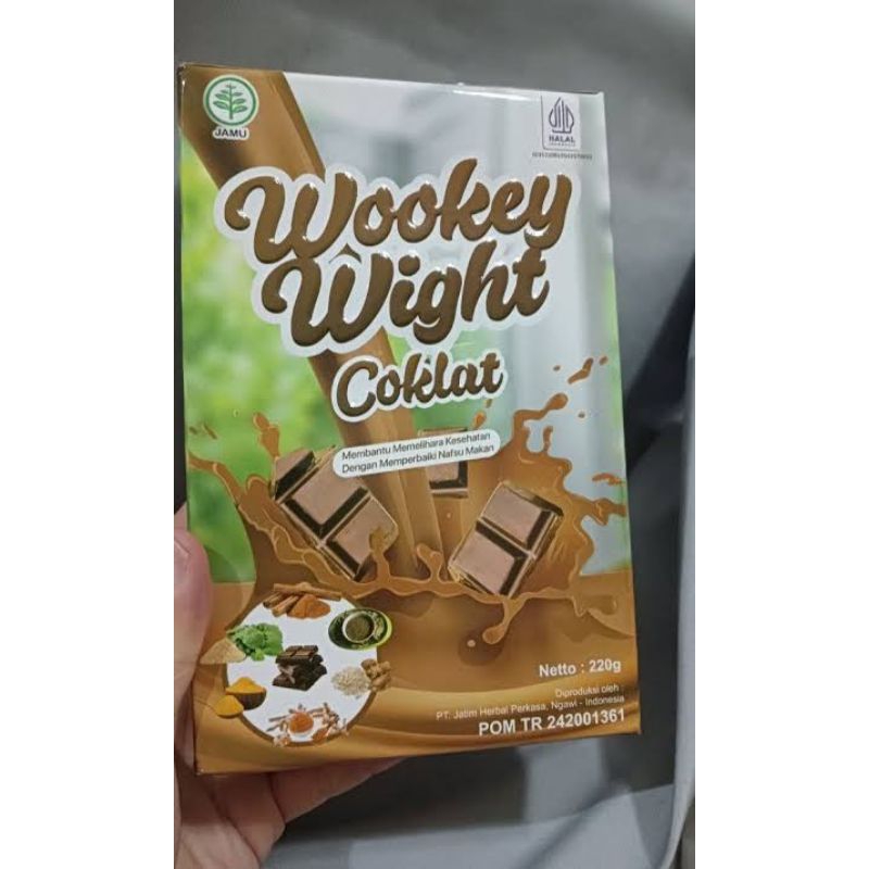 

Wookey Wight Serbuk Penambah Nafsu Makan Rasa Coklat Chocolate Asli Original BPOM