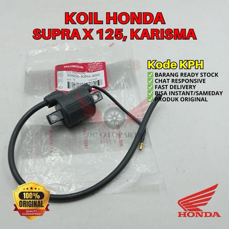 KPH KOIL SUPRA X 125 ORIGINAL AHM HONDA, KOIL ORIGINAL KARISMA, KOIL ORIGINAL HONDA SUPRA X 125, KOI