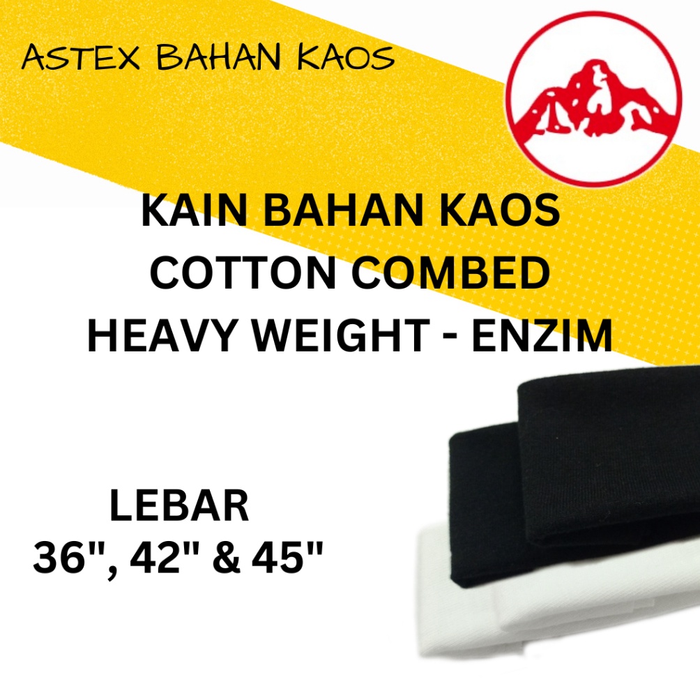 KODE I42B Kain Cotton Combed Premium Heavy Weight 16s Per KG Warna Putih Bahan Kain Kaos Katun