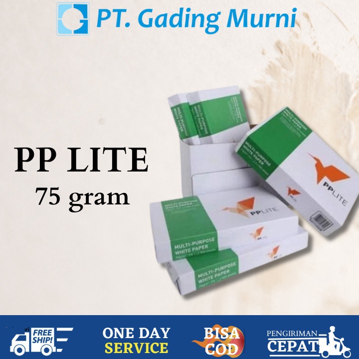 

Terjangkau KERTAS HVS PP LITE A4 F4 Kertas printfotokopiserbaguna