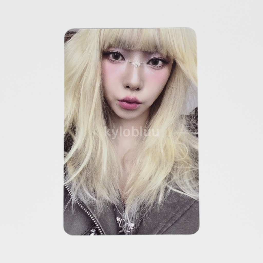 [READY] PHOTOCARD PC OFFICIAL AESPA KARINA TC TRADING CARD CONCEPT KONSEP ARMAGEDDON VER B BLONDE