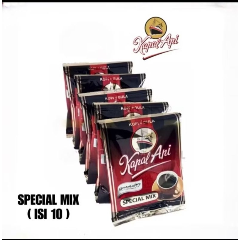 

Kapal Api Special Mix 24gr. 10 sachet/renceng