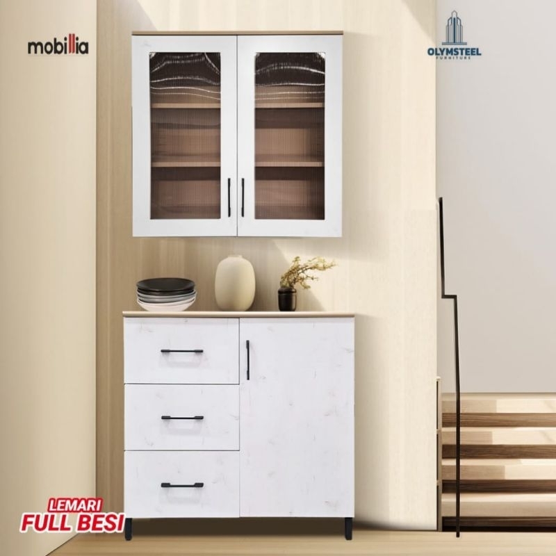 Rak dapur besi kitchen set besi lemari dapur besi.