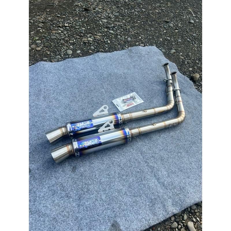 (Grade B) Knalpot amor merch type SALEMBA style sincer blueEdition