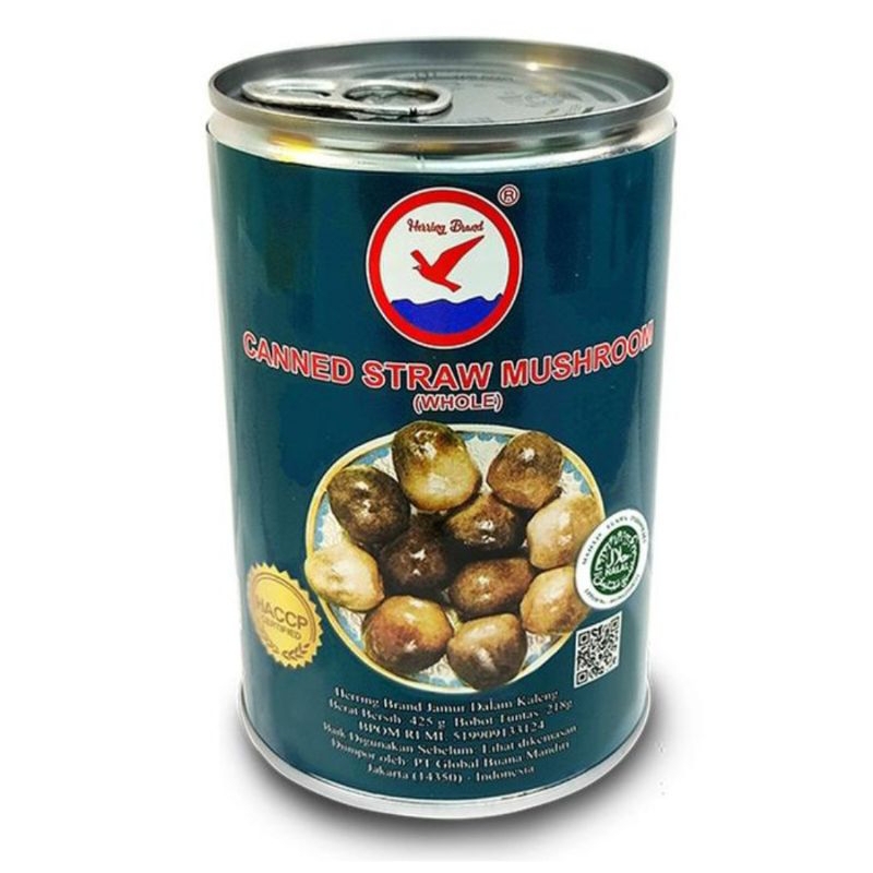 

Jamur Merang dalam kaleng Herring Brand / canned / sayur kaleng