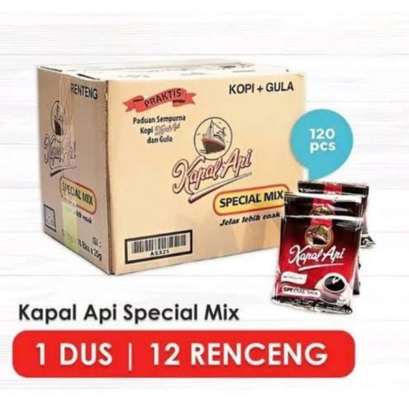 

Kapal Api Special Mix 1 Dus isi 12 Renceng